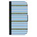 Blue and Faux Gold Glitter Stripes - Passport Cover / Card Holder for Travel