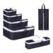 Packing Cubes 5 Piece Set Fits for Luggage Travel Carry On Clothes Storage Bags, Organizer Pouch