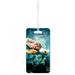 Accessory Avenue Under the Sea Turtle Large Hard Plastic Double Sided Luggage Identifier Tag