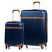 CHAMPS Vintage 2-Piece Hardside Expandable Spinner Luggage Set in Navy