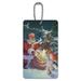 Christmas Holiday Santa Magic Peace Doves Luggage Card Suitcase Carry-On ID Tag