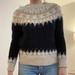 Anthropologie Sweaters | Anthropologie Embellished Fair Isle Sweater | Color: Blue/Cream | Size: Xs