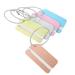 Akozon Suitcase ID Card,5Pcs Aluminum Alloy Metal Baggage Luggage Suitcase Tag Address ID Identity Card for Travel, Address Card