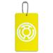 Green Lantern Blackest Night Sinestro Corps Yellow Lantern Logo Luggage Card Suitcase Carry-On ID Tag