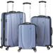 Travel Concepts Shield Collection 3-Piece Luggage Set, Metallic Blue