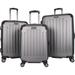 Kenneth Cole Reaction Renegade 3-Piece Lightweight Hardside Expandable 8-Wheel Spinner Travel Luggage Set, Silver, (20"/24"/28")