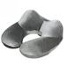 Portable Inflatable Soft Velvet Travel Neck Pillow Set, U Shape, Neck Support for Cars, Airplanes Office Camping and Washable