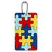 Autism Awareness Diversity Puzzle Pieces Luggage Card Suitcase Carry-On ID Tag