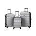 Rockland Melbourne 3 Pc Abs Luggage Set