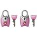 4689T Keyed TSA Approved Luggage Lock, 2 Pack, Pink