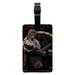 Goblin King Jareth From The Labyrinth Sitting On Throne David Bowie Rectangle Leather Luggage Card Suitcase Carry-On ID Tag