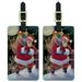 Christmas Holiday Santa Chimney Magic Luggage ID Tags Suitcase Carry-On Cards - Set of 2