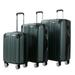 Yukon S 3-Piece TSA Anti-Theft Spinner Luggage Set, Green