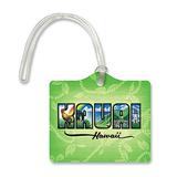 Die Cut ID Luggage Tag Kauai Hawaii