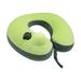 Andoer Soft Travel Pillow for Cervical Spine Neck Protection U-shaped Air Blowing Airplane Pillows Green