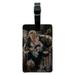 Labyrinth Goblin King On Throne With Baby David Bowie Jareth Toby Rectangle Leather Luggage Card Suitcase Carry-On ID Tag