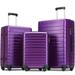 Spree-Suitcase Luggage Suitcase 3 Piece Set Suitcase Luggage Expandable Suitcase Lightweight Hardside 4-Wheel Spinner Luggage Set Lightweight 20â€�24â€�28â€�