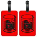 Gentleman's Glass - Luggage ID Tags / Suitcase Identification Cards - Set of 2