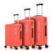 Zewfffr luggage 3pc set abs+pc luggage hardside suitcase light weight WITH EXPANDABLE-W27403365