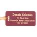 Luggage Tags (10) (Purple with White Text)
