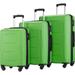 MEROTABLE!Clearance Expanable Spinner Wheel 3 Piece Luggage Set ABS Lightweight Suitcase with TSA Lock