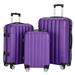 Booyoo 3 pcs Large Capacity Luggage set ABS Multifunctional Trolley Suitcase Nested Spinner for Traveling Business