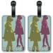 Dance - Luggage ID Tags / Suitcase Identification Cards - Set of 2