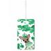 Chihuahua Dancer with Green Petals Jacks Outlet TM Double-Sided Luggage Identifier Tag