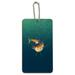 Blue Marlin Swimming in Ocean Wood Luggage Card Suitcase Carry-On ID Tag