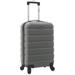 Wrangler 20â€� Carry-On Rolling Hardside Spinner Luggage Grey