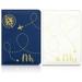 2 Pack RFID Mr and Mrs Passport Holder for Women and Men, Couple Travel Wallet Set, Blue & White