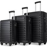 Hazel Tech---3 Pcs Hardshell Luggage Sets Spinner Suitcase with TSA Lock Lightweight 20â€�24â€�28â€�