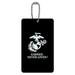 Marine Corps USMC Earned Never Given White Black Logo Officially Licensed Luggage Card Suitcase Carry-On ID Tag