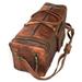 28' Inch Real Goat Vintage Leather Large Handmade Travel Luggage Bags in Square Big Large Brown bag Carry On By KK's leather