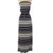 J. Crew Dresses | J.Crew,Cotton Jersey Strapless Tube ,Long Dress | Color: Black/Tan | Size: Xxs