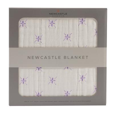 Watercolor Star and White Bamboo Muslin Newcastle Blanket - Newcastle Classics 732