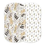 Animal Print and Hungry Giraffe Bamboo Bassinet Sheets - Newcastle Classics 5502