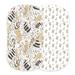 Animal Print and Hungry Giraffe Bamboo Bassinet Sheets - Newcastle Classics 5502