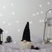 Northlight Seasonal 10" LED Lighted Black & White Polka Dot Knit Gnome Christmas Figure Plastic | 10 H x 5.5 W x 5.5 D in | Wayfair