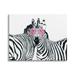 Stupell Industries Zebra Safari Animal Pair Pink Sunglasses Wild Pattern Wall Plaque Art By Ziwei Li Wood in Black/Brown | 10 H x 15 W in | Wayfair