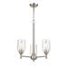 Millennium Lighting Arlett 18 Inch 3 Light Mini Chandelier - 4983-BN