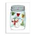 The Holiday Aisle® Joy Text Snowman Christmas Tree Lights Country Jar by Livi Finn - Painting in Green/Red | 19 H x 13 W x 0.5 D in | Wayfair