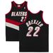 Clyde Drexler Portland Trail Blazers Autographed Black Mitchell & Ness 1990-91 Replica Jersey
