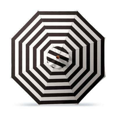 11' Round Outdoor Market Umbrella - Glacier, Endura Teak - Frontgate