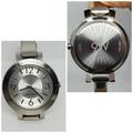 Nine West Accessories | Nine West Nw/1631 Silver Tone Quartz Analog Ladies Watch Y121e Nw/1631 | Color: Gray | Size: Os
