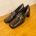 Coach Shoes | Coach Pumps Square Heels Leather Shoes | Color: Brown | Size: 8.5