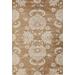 MDA Home Antique 7'x10' Floral and Botanical Fabric Area Rug in Gold/Brown - MDA Rugs AN06710