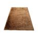 MDA Home Urban Collection Light Brown Shag Polyester Area Rug - 5' x 7' - MDA Rugs UR0757