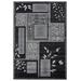 "MDA Home Glamour Black/Gray Polypropylene Area Rug - 2'1"" x 3'3"" - MDA Rugs GM5023"