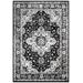 MDA Home Trendy Collection Black Transitional Polyester Area Rug - 7'10'' x 10'6'' - MDA Rugs TRD04811